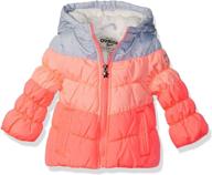 🧥 oshkosh b'gosh girls' perfect colorblocked heavyweight jacket coat: stylish & warm outerwear for girls логотип