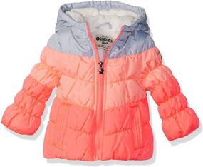 img 1 attached to 🧥 OshKosh B'Gosh Girls' Perfect Colorblocked Heavyweight Jacket Coat: Stylish & Warm Outerwear for Girls