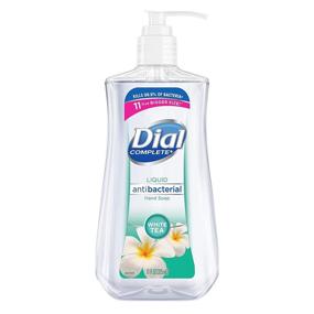 img 3 attached to Dial Antibacterial Liquid Hand Soap, White Tea, 11oz (Pack of 4) - Effective Germ Protection!