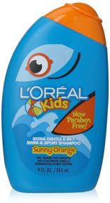 img 2 attached to 🍊 L'Oreal Paris Kids Extra Gentle 2-in-1 Shampoo: Sunny Orange Swim, Citrus Scent - 9 Fl Oz