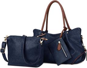 img 4 attached to 👜 Стильная кожаная сумка UTO: элегантный плечевой, женские сумки и кошельки на запястье
