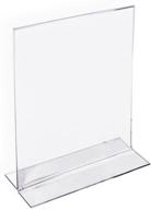 📑 azar 152722 5x7 vertical double-sided stand up sign holder - pack of 10 логотип