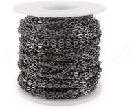 🔗 cleverdelights rolo chain roll gunmetal: perfect for beading & jewelry making logo