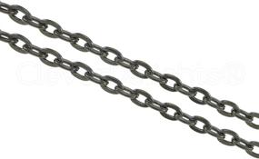 img 1 attached to 🔗 CleverDelights Rolo Chain Roll Gunmetal: Perfect for Beading & Jewelry Making