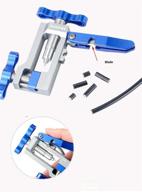 🔧 bike hydraulic disc brake hose line cutter and needle barb installation tool, with 2 sets of spare pushing needles for juscycling logo