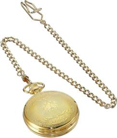 img 2 attached to 🕰 Gold Plated Mechanical Pocket Watch by Charles Hubert Paris