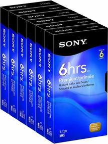 img 1 attached to 🎥 Sony 6T120VR 120-Minute VHS 6-Pack: Limited Edition Discontinued Set for Classic Entertainment Lovers