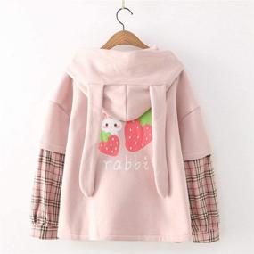 img 3 attached to 🐰 Aza Boutique Adorable Bunny Sweatshirt for Girls