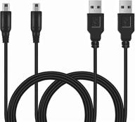 🔌 hukado 4ft usb charger cable pack for ntd dsi, dsi xl, 2ds, 3ds, 3ds xl, new 3ds xl - play and charge power charging cord set logo