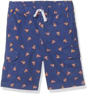 boys' cargo shorts by spotted zebra logo