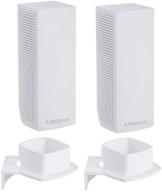 🔌 convenient wall mount holder for linksys velop tri-band ac2000/ac6600/ac4400/ac2200 wifi mesh system - 2 pack by koroao logo