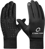 junior boys girls winter gloves - warm touchscreen 3m grip gloves for cold weather sports outdoors school logo