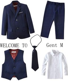 img 2 attached to 👔 Boys' Suits Tuxedo Blazer and Pants Set - Stylish Clothing for Suits & Sport Coats