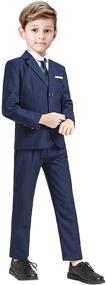 img 4 attached to 👔 Boys' Suits Tuxedo Blazer and Pants Set - Stylish Clothing for Suits & Sport Coats