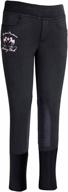 children's riding club pull-on winter breeches by equine couture logo