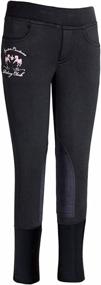 img 3 attached to Children's Riding Club Pull-On Winter Breeches by Equine Couture