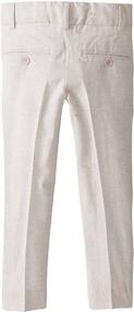 img 1 attached to 👖 Stylish Chambray Linen Pants for Little Boys by Isaac Mizrahi