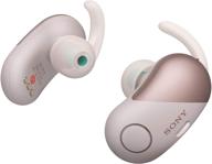 sony wireless bluetooth in ear headphones: noise cancelling sports workout ear buds - cordless logo