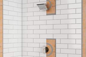 img 1 attached to Enhance Your Shower System with the Schluter Kerdi Mixing Valve Seal 4-1/2-inch