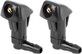 img 4 attached to 🚘 Set of 2 X AUTOHAUX 76810-SDA-A11 Windshield Wiper Washer Nozzle Spray Jets for Honda Civic Odyssey Accord Element