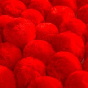 img 1 attached to 🎅 30-Piece Christmas Red Pom Poms: Acrylic Large Red Pompoms for DIY Crafts & Holiday Costume Decorations