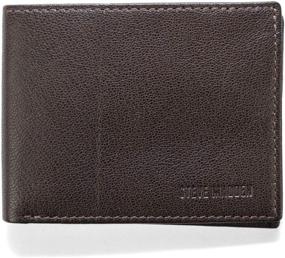 img 2 attached to 🏻 Steve Madden Leather Men's Accessories: Sleek Style with Ample Storage