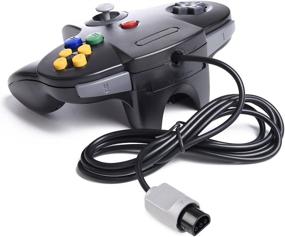 img 3 attached to 🎮 N64 Controller, iNNEXT Classic Wired Gamepad Joystick for Ultra 64 Video Game Console - Black