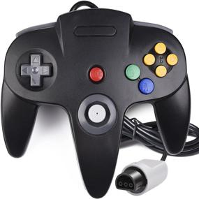 img 4 attached to 🎮 N64 Controller, iNNEXT Classic Wired Gamepad Joystick for Ultra 64 Video Game Console - Black