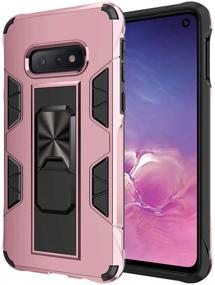 img 4 attached to Samsung Galaxy Note 8 Case Military Grade Shockproof With Kickstand Stand Built-In Magnetic Car Mount Armor Heavy Duty Protective Case For Galaxy Note 8 Phone Case (Rose Gold)