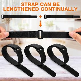 img 1 attached to 🚲 Hestya 12-Piece Bike Rack Straps: 26-Inch Adjustable Cinch Straps for Stable Bicycle Transport - Essential Bicycle Accessories