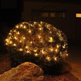 img 3 attached to 🎄 Enhance Your Holiday Décor with Joiedomi 2x100 Warm White Incandescent Christmas Net Lights