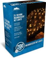 🎄 enhance your holiday décor with joiedomi 2x100 warm white incandescent christmas net lights логотип