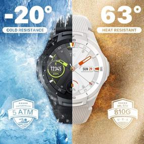 img 2 attached to 🌊 Смарт-часы Ticwatch S2 с водонепроницаемостью, встроенным GPS, монитором сердечного ритма 24 часа, операционная система Wear OS от Google; Совместим с Android и iOS - ледник