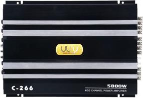 img 1 attached to 🚗 YaeCCC C-266 Car Amplifier: Boosting Audio Performance with 4 Channel Power, Super Bass Sub Woofer Amp, and 12V Compatibility