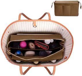 img 3 attached to 👜 Premium Purse Organizer Insert with Detachable Zipper Cover - Fits Speedy Neverfull, St. Louis Tote - Available in 5 Sizes