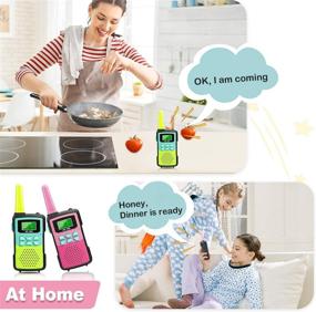 img 3 attached to Walkie Talkies For Kids - 22 Channels 2 Way Radio With Backlit LCD Flashlight 3 KMs Children Handheld Radio Toy