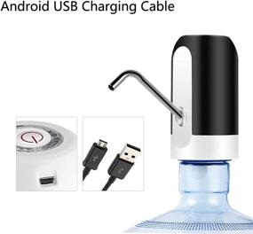 img 3 attached to 💦 LECIEL Water Pump Dispenser: Convenient USB Charging Portable 5 Gallon Bottle Dispenser (Black)