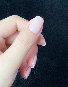 img 1 attached to Nude Gel Polish: AIMANGO 10ml Soak Off 💅 Transparent Pink Gel Nail Varnish with Sheer LED Gel Formula