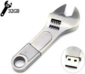 img 4 attached to AreTop Cute Spanner Shaped USB2.0 Thumb Drives - 32GB Flash Drive Memory Stick Pen Drive for Date Storage, Ideal for Students, Kids, Teachers, Collegues, and Employees