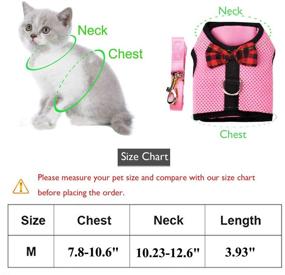 img 2 attached to 🐹 Nononfish Guinea Pig Accessories: Adjustable Soft Mesh Small Pet Harness with Safe Bell – Comfortable Padded Vest for Rats, Iguana, Bearded Dragon, Baby Ferret, and More!