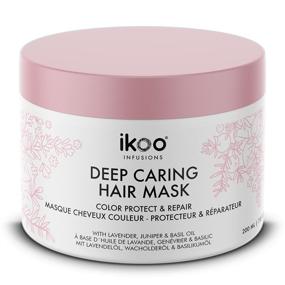 img 4 attached to Ikoo Color Protect & Repair Deep Caring Hair Mask - For Dry, Damaged, or 🌈 Over-stressed Colored Hair - All-Natural Ingredients - Repairs, Protects & Extends Color Brilliance - 6.8 Fl Oz