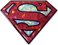 elektroplate superman silver reflective domed logo