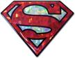 elektroplate superman silver reflective domed logo