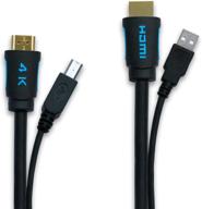 💻 tesmart 4k hdmi usb kvm cable - 10ft, twin hdmi + usb cable (usb type a to usb type b) for kvm switcher logo