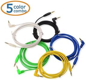 img 1 attached to Cable Matters 5-Color Combo 3.5mm Right Angled Stereo Audio Cable 6 Feet: Premium Quality and Convenient Connection Solution