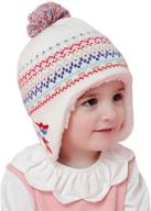 🧢 multicolor connectyle toddler earflap beanies: ideal boys' accessories for cold weather logo