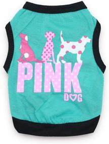 img 1 attached to 🐶 DroolingDog Dog Pink Dog Shirts Dog Clothes Small Dogs, Pack of 2: Adorable and Stylish Apparel for Petite Canines