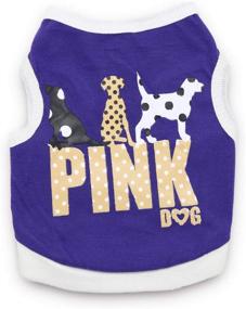 img 2 attached to 🐶 DroolingDog Dog Pink Dog Shirts Dog Clothes Small Dogs, Pack of 2: Adorable and Stylish Apparel for Petite Canines