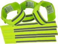 🏃 enhance safety with reflective bands 6x: high visibility gear for runners, bikers & walkers. suitable for men, women, kids, and dogs логотип