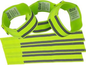 img 4 attached to 🏃 Enhance Safety with Reflective Bands 6x: High Visibility Gear for Runners, Bikers & Walkers. Suitable for Men, Women, Kids, and Dogs